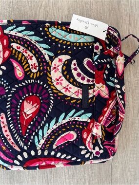 Vera Bradley Hanging Travel Organizer Toiletries Makeup Bag Painted Paisley NEW